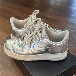 Nike Metallic Silver Sneakers